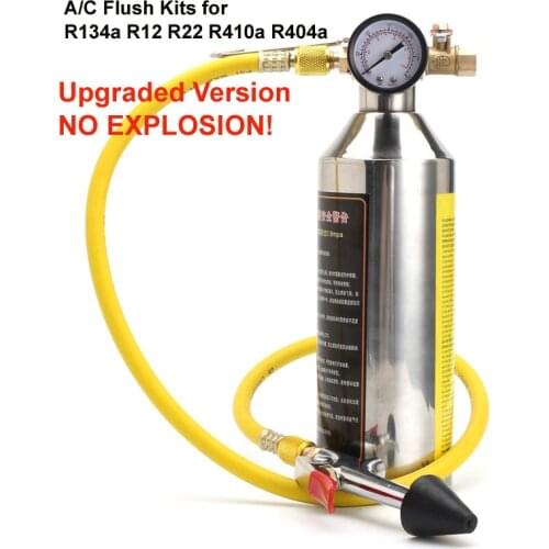 Flush Canister Gun Kits Clean Tool Set R134a R12 R22 R410a R404a for Auto A/C Air Conditioning