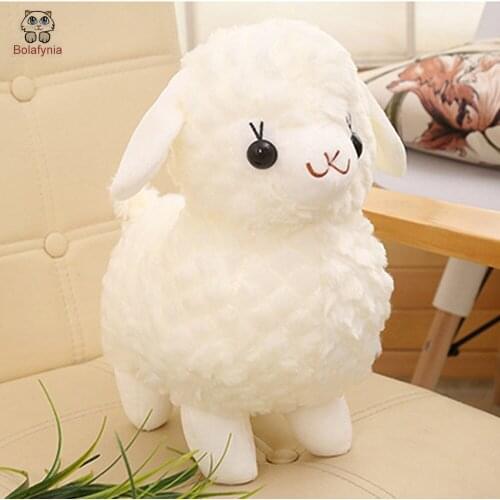 BOLAFYNIA New white cute Alpaca Baby Kid Plush Toy for Christmas Birthday Gift Children Plush Stuffed sheep Toys