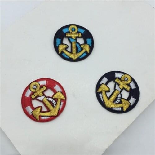 Wholesale 20pcs 4.5cm Embroidered Sewing On Patch Iron-On Patch Stickers For Clothes Sewing Fabric Applique Supplies YH140