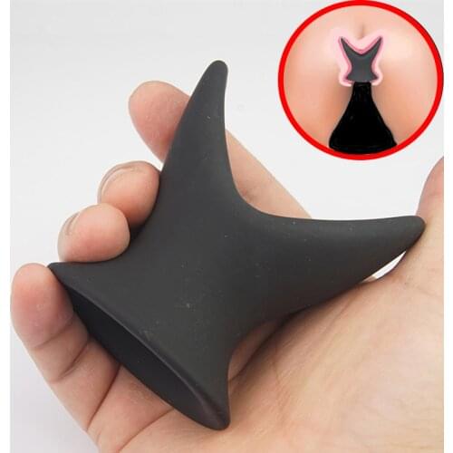 Hollow Silicone Big Butt Plug,Anal Sex Toys Trainer Dilator Anchor,Vagina Speculum Enema,Prostate Massage