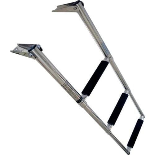 Portable 3-Step Stainless Steel Telescoping Ladder Swim Step for Marine Yacht/Swimming Pool