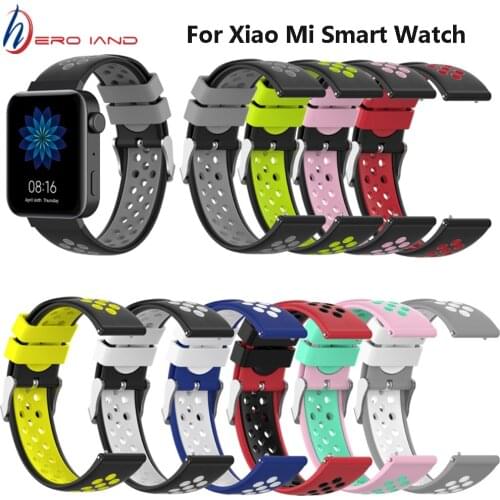 18mm Silicone Watchband Strap for Xiaomi Mi Smart Watch Band Bracelet Sport Replacement Wristband For Xiaomi mi Smart Watch belt