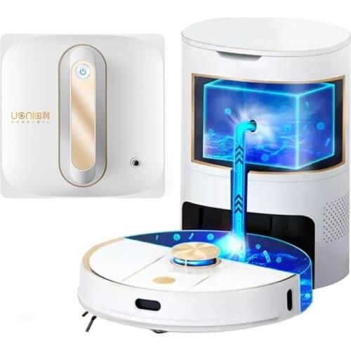 Japan UONI sweeping robot home full-automatic sterilization, washing, sucking, sweeping and mopping trinity machine