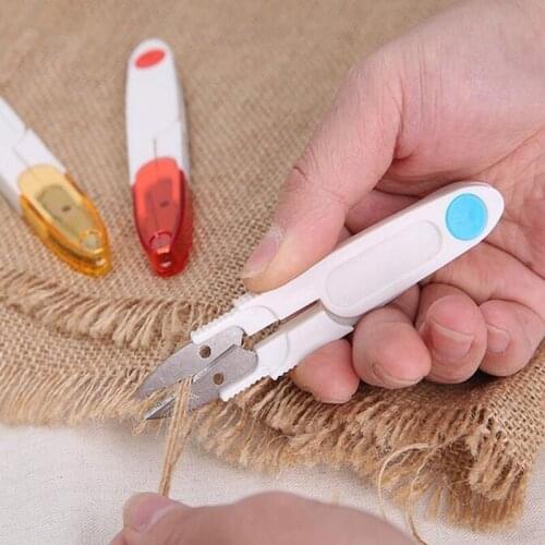 Sewing Scissors V Shape Durable Cross-stitch Embroidery Gauze Scissor Clipper Snip Thread Cutter Tool for Mom (Color Randomly)
