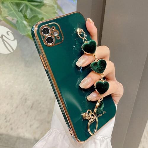 Heart Bracelet Hand Holder Case For OPPO Realme 8 7 6i 5i 5 Pro C11 C15 C3 C21 C20 C25 XT X2 X3 Superzoom Case Capa Silicone
