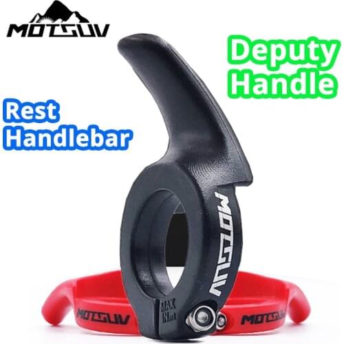 Light weight Bicycles Handlebars With Lock Ring Bicycle Deputy Handle Anti-slip Bike Secondary Rest Handlebar Bicycle Vice Hand