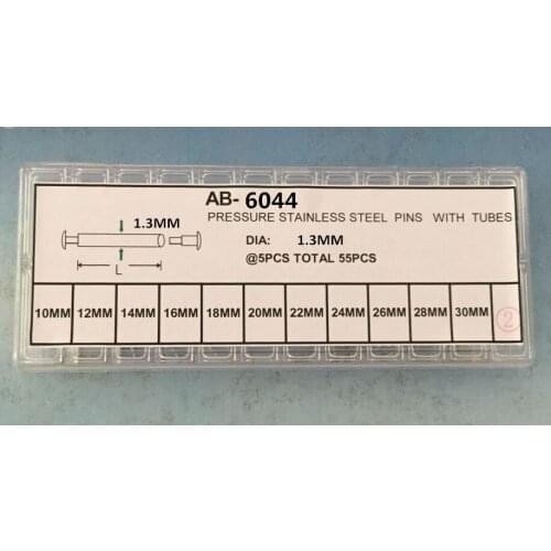 1.3/1.5mm Diameter Watch T-Bar Friction Pressure Pin Tube Clasp Strap Bracelet 10-30mm