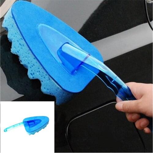 1 Pcs Blue Car Sponge Cleaning Brush Auto Glass Windshield Duster Brush for Automobiles Cleaning Care Tools Accessories