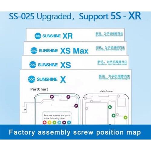 13 pcs Professional Magnetic Screw Mat For iPhone 5 5S 6 6P 6s 7 8 plus 8p X XS Max XR Work Keeper Guide Pad For Phone Repair