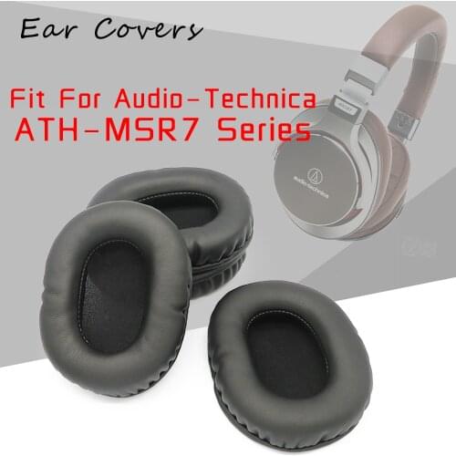 Earpads For Audio Technica MSR7 Series ATH-MSR7 Headphone Earpads Replacement Headset Ear Pad PU Leather Sponge Foam
