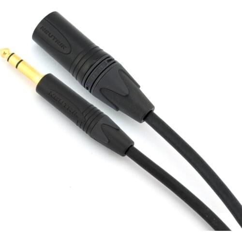 PUROVOZ handmade Mogami 2534 neutrik plug 6.35mm to xlr male audio cable TRS1/4" balanced cable sound card monitor speaker cable