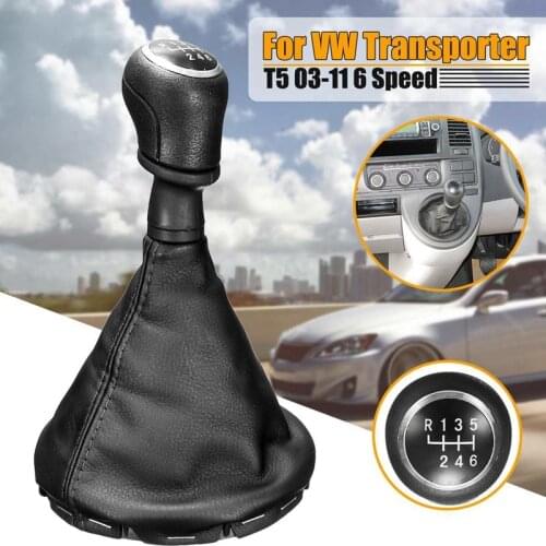 Car 6-Speed Manual Shifting Head Shifting Knob Shift Lever Shifting Sleeve For Volkswagen Transporter T5 T5.1 Gp 2003-2011