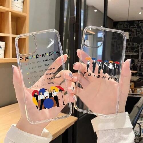 Friends tv Phone Case Transparent For Xiaomi Redmi Note 7 7A 8 8T 9 9A 9S 10 K30 Pro Ultra transparent tpu cell cover painting