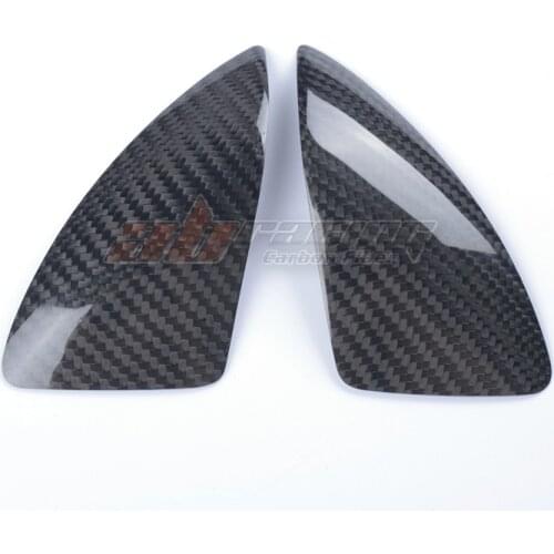 Motorcycle Black Tank Protection Cover For KAWASAKI ZX10R 2011-2015 2016-2021 Full Carbon Fiber 100% Twill