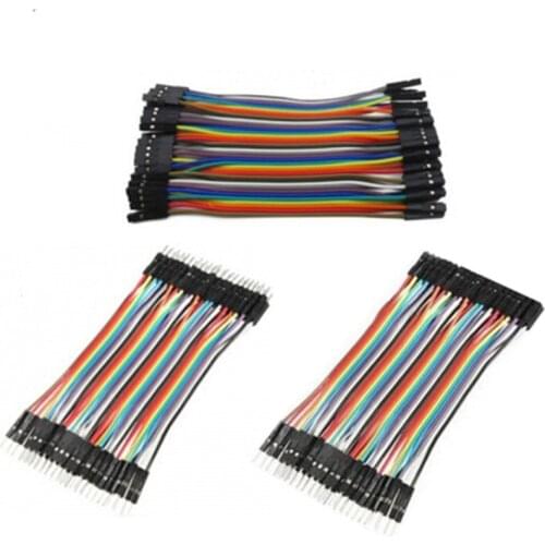 Dupont line 40PIN 10cm male to male + male to female + female to female jumper wire Dupont cable