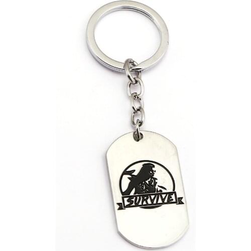 Hot Game Horizon Zero Dawn Keychain Silver Metal Key Ring Holder Fashion Car Bag Chaveiro Key Chain Game Jewelry