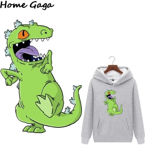 Homegaga Cool Dragon Heat Transfer Patches For Clothing Vynil Heat Transfer Cartoon Ironing Stickers Diy Thermal Patch D2523