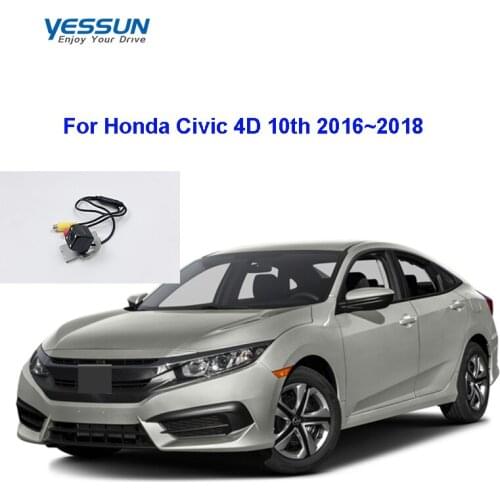 Yessun rear view camera For Honda Civic 4D 10th MK10 2016~2018 CCD Night Vision rear camera