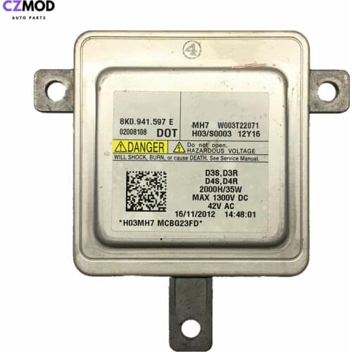 CZMOD Original used 8K0.941.597 E W003T22071 Xenon Headlight D3S/R D4S/R HID Ballast W003T22771 8K0941597E 35W car accessories