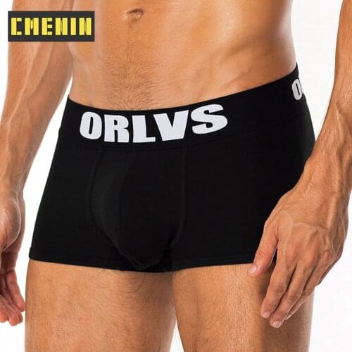 CMENIN ORLVS Brand Modal Sexy Men Underwear Boxer Trunks Breathable Men Boxershorts Underpants Boxers Patchwork Panties OR125