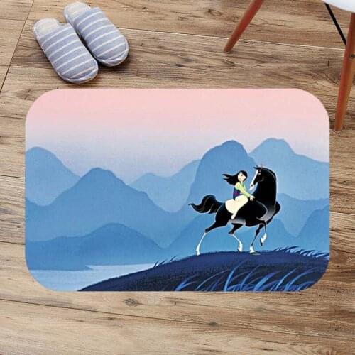 Soft Suede Bathroom Anti-skid Carpet Mulan Living Room Floor Rugs Customzied Bath Mat Doormat DIY Entrance Door Mats