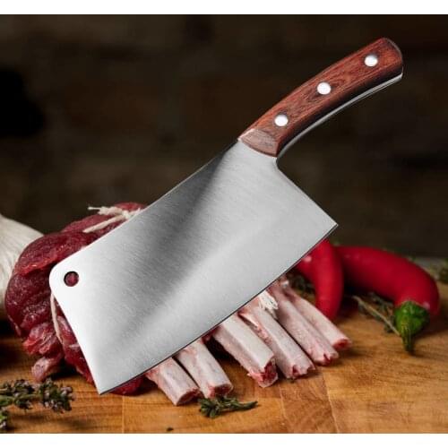 Sharp Stainless Steel Chopping Knife Meat Cleaver Chef Knife Butcher Knife Vegetable Bone Chopper Kitchen Chinese Knife