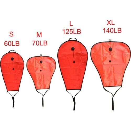 Scuba Diving Lift Bag Cave Wreck Diving Salvage Refloatation Gear Equipment with Over Pressure Valve 60-140 Capacity