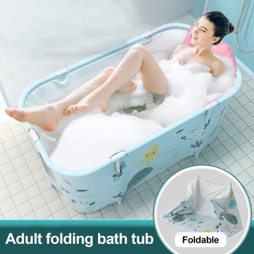 Portable Folding Bathtub Non-Inflatable Outdoor Tub Household Bathtub for Adults and Children Home Outdoor Tub Bucket Set #W0