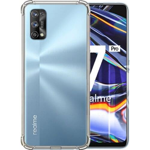Shockproof case For oppo realme 7 pro caes TPU Silicone Clear Soft cover On realme 7pro real me 7 pro realme7pro phone shell