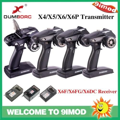 DUMBORC X6P 6CH 2.4G RC Radio Controller Transmitter with X6DC Receiver for RC Car Boat