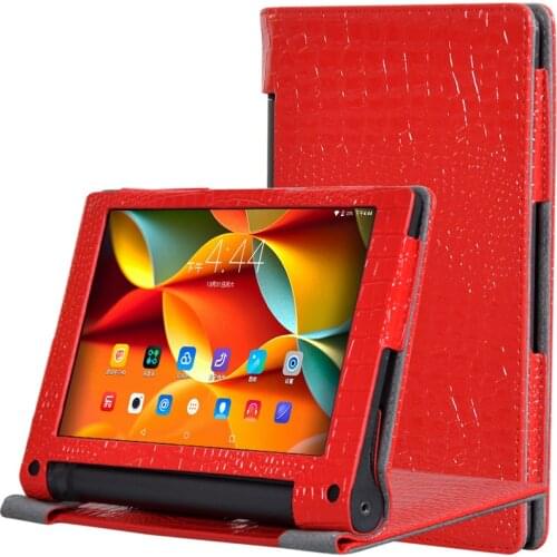 Luxury Crocodile Flip PU Leather Cover Case For Lenovo Yoga Tab 3 8" YT-850F YT-850L YT-850M 850F Tablet Funda Capa + Film + Pen