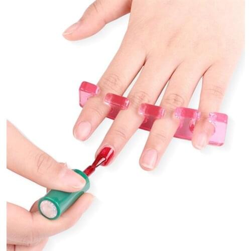 1 Pair Kapmore Toe Separator Reusable Washable Silicone Toenail Divider Finger Separator Beauty Manicure Pedicure Tools