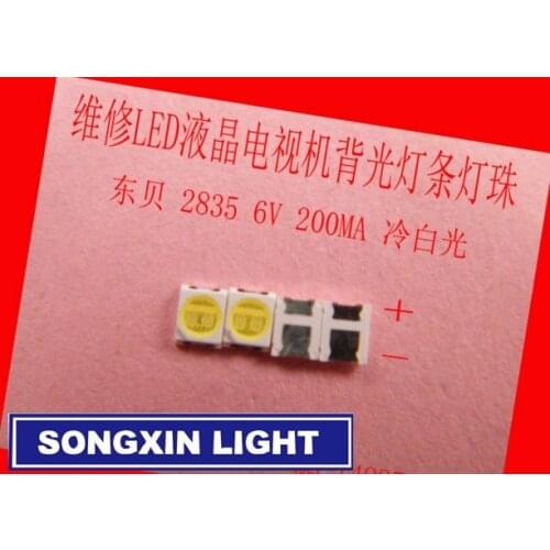 100PCS-5000PCS Konka Changhong Amoi LCD TV backlight LED strip lights with the East Bay 2835 SMD LED beads 1W 6V 3528