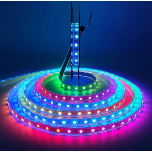 200M ws2811 rgb led strip DC12V 5m WS2811 pixel Led Strip light Addressable full color WS2811 IC 5050 RGB led lamp Tape