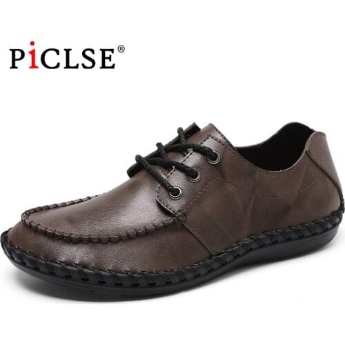 Plus Size Cow Leather Shoes Men Loafers Handmade Casual Men Shoes Comfort Driving shoes Moccasins Men Flat Shoes Zapatos Hombre