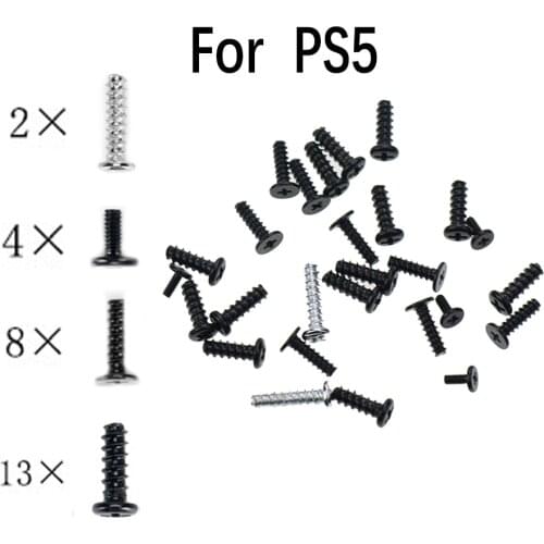JCD Replacement FOR PS5 handle full set screw For Sony PS5 PlayStation Dualshock 5 DS5 Controller Screws Head Screw
