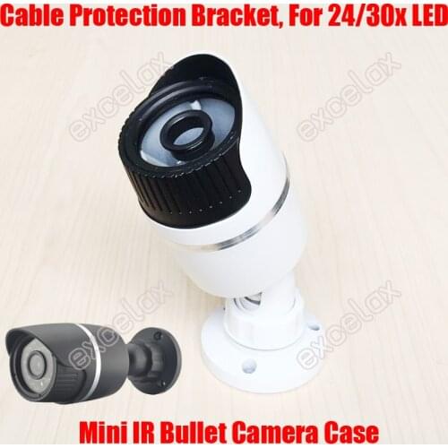 Cable Protection Bracket Mini Waterproof IR Bullet Camera Case Aluminum CCTV Tube Casing IP66 Outdoor for 24pcs 30pcs LED Board