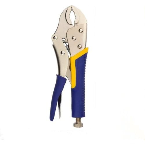 20cm Round Mouth Vise Grip Locking Welding Quick Pliers High-carbon Steel Pincers Tongs Fixed Grip Forceps Crimping Tool Alicate