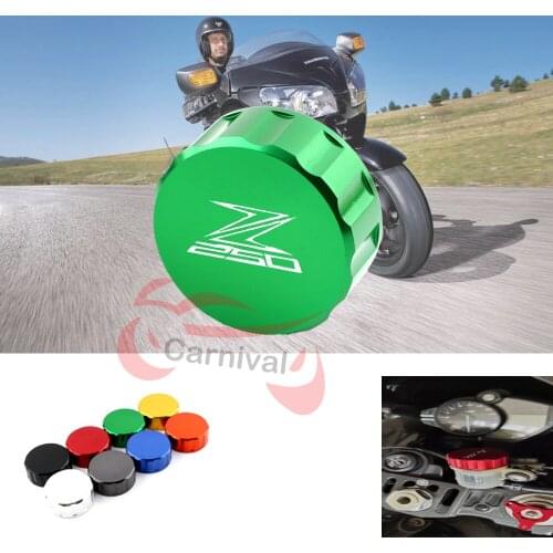 Motorcycle accessories rear brake fluid reservoir cup lid oil for KAWASAKI Z250 Z 250 2013-2017