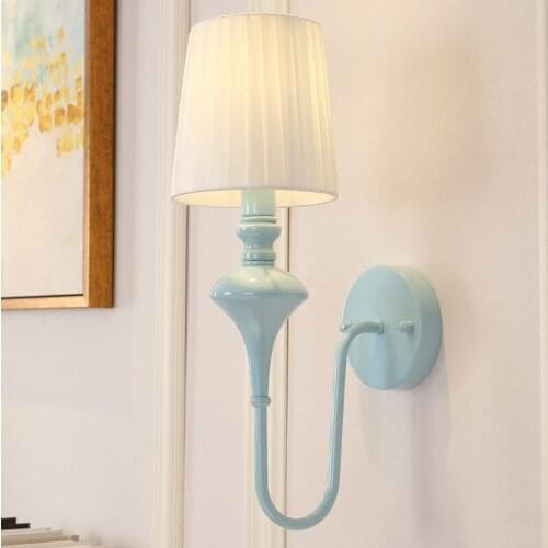 American bedside wall lamp living room bedroom wall lamp North Europe originality simple modern bedroom study office work lamp