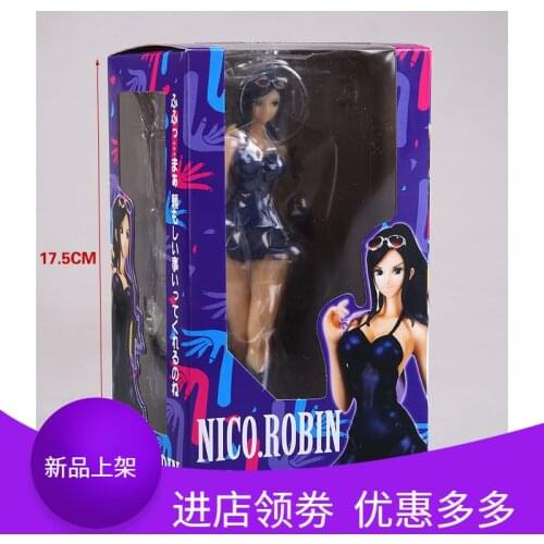 17cm Anime Figure One Piece Hot Toys Figuras Anime Kids Toys Blue Nicole Robin Holiday Gift Baby Children Funny Adult Blind Box