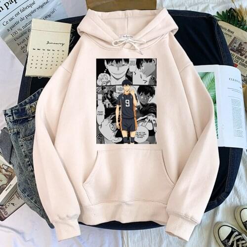 Anime Haikyuu Tobio Kageyama Pullovers Cute Creativity Sweatshirts Long Sleeve Warm Hoodies For Male Loose Comfortable Tracksuit
