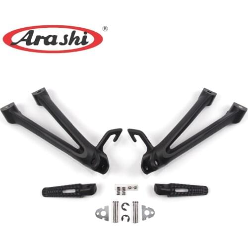 Arashi For Suzuki GSXR 600 750 2006 2007 Rear Footrests Passenger Foot Rest Peg Pedal GSX-R GSX R GSXR600 GSXR750 06 07 Black