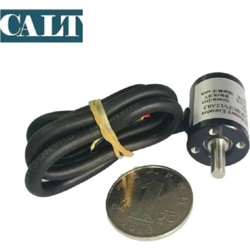 CALT 18mm Tiny 4mm Shaft Hall Angle Encoder 360 SSI Output 5v 10 12 bit HAE18 Magnetic Absolute Encoder 3.3v 12 bit