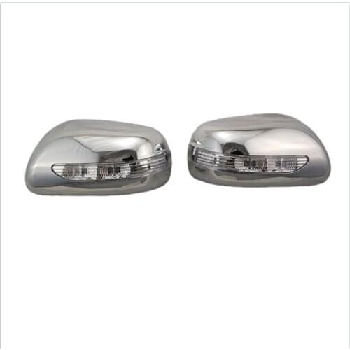 For Toyota wish 2003-2008 high-quality ABS chrome-plated LED rearview mirror cover with light mirror cover replacement