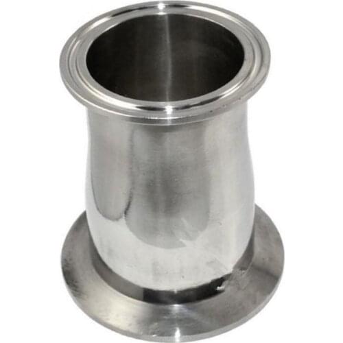 1pcs 19mm to 25mm 0.7" To 1" 0.7-1 19-25mm 304 316 Stainless Steel 304SS 316SS Sanitary Tri Clamp Ferrule Welding Style Reducer