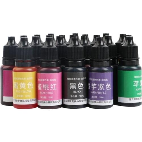 24 Color Candle Making Resin Pigments Liquid Colorant DIY Epoxy Resin Mold Candle Soap Coloring Dye Resin Mold Making Pigments