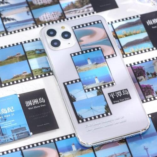 Creative Long Landscape Hand Account Stickers Colorful Cloud Stickers Journal Diary Scrapbooking Stationery Decoration Stickers