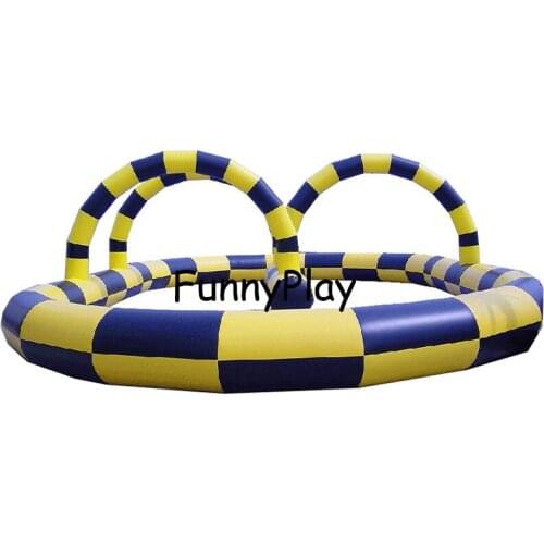Inflatable go kart track,PVC go kart inflatable circuit racing track for sporting events, inflatable race track for sale