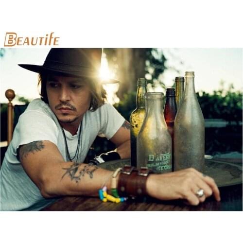 New Arrival johnny depp Poster Cloth Silk Poster Home Decoration Wall Art Fabric Poster Print 30x45,40X60cm.50X75cm,60X90cm